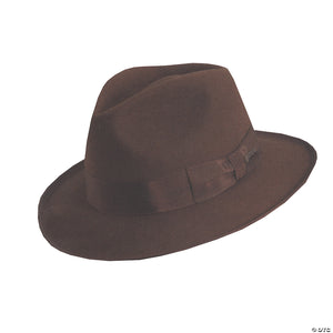 adults deluxe brown indiana jones& 8482 hat with hatband extra large~ga69xl