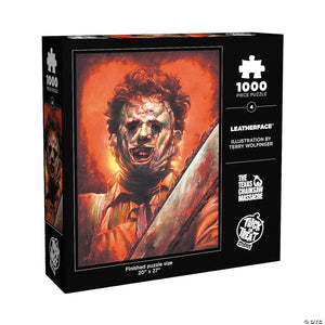 20 x 27 the texas chainsaw massacre& 8482 leatherface 1000 piece jigsaw puzzle~matpqelp01