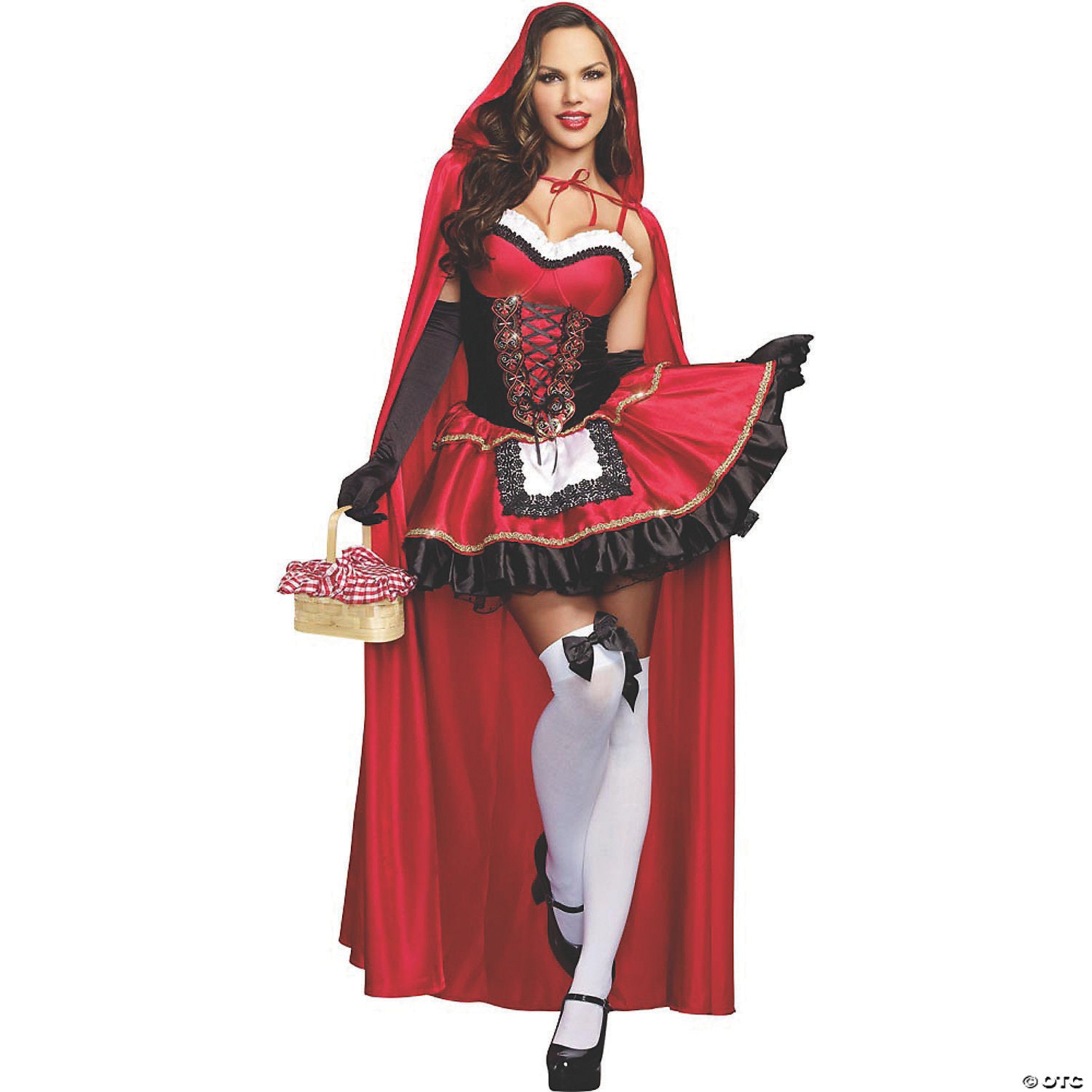 women& 8217 s sexy little red riding hood costume medium~rl9477md