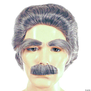 men s dark brown synthetic mustache~lw353dbngy