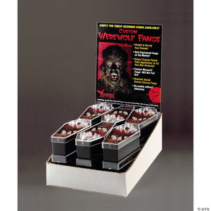 werewolf fangs display 12 pairs~fhd07md