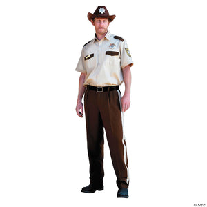 men s the walking dead& 8482 rick grimes sheriff costume~mattamc129