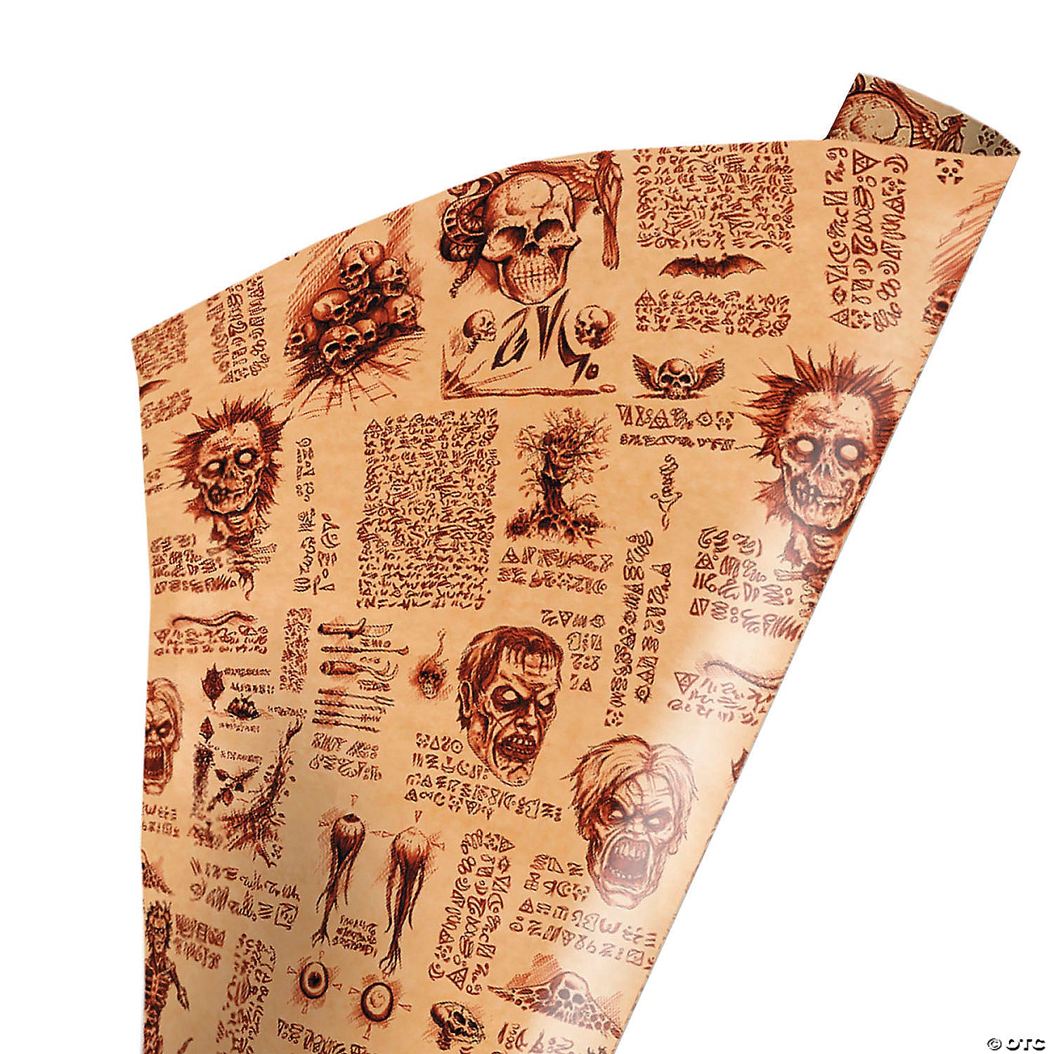 96 x 30 wrapped in terror evil dead 2& 8482 necronomicon wrapping paper~masfsc106