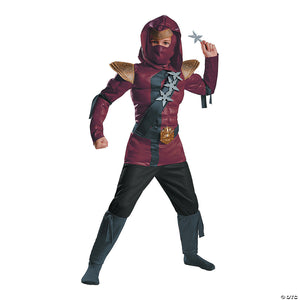 kid s muscle red fire ninja costume small~dg97859l
