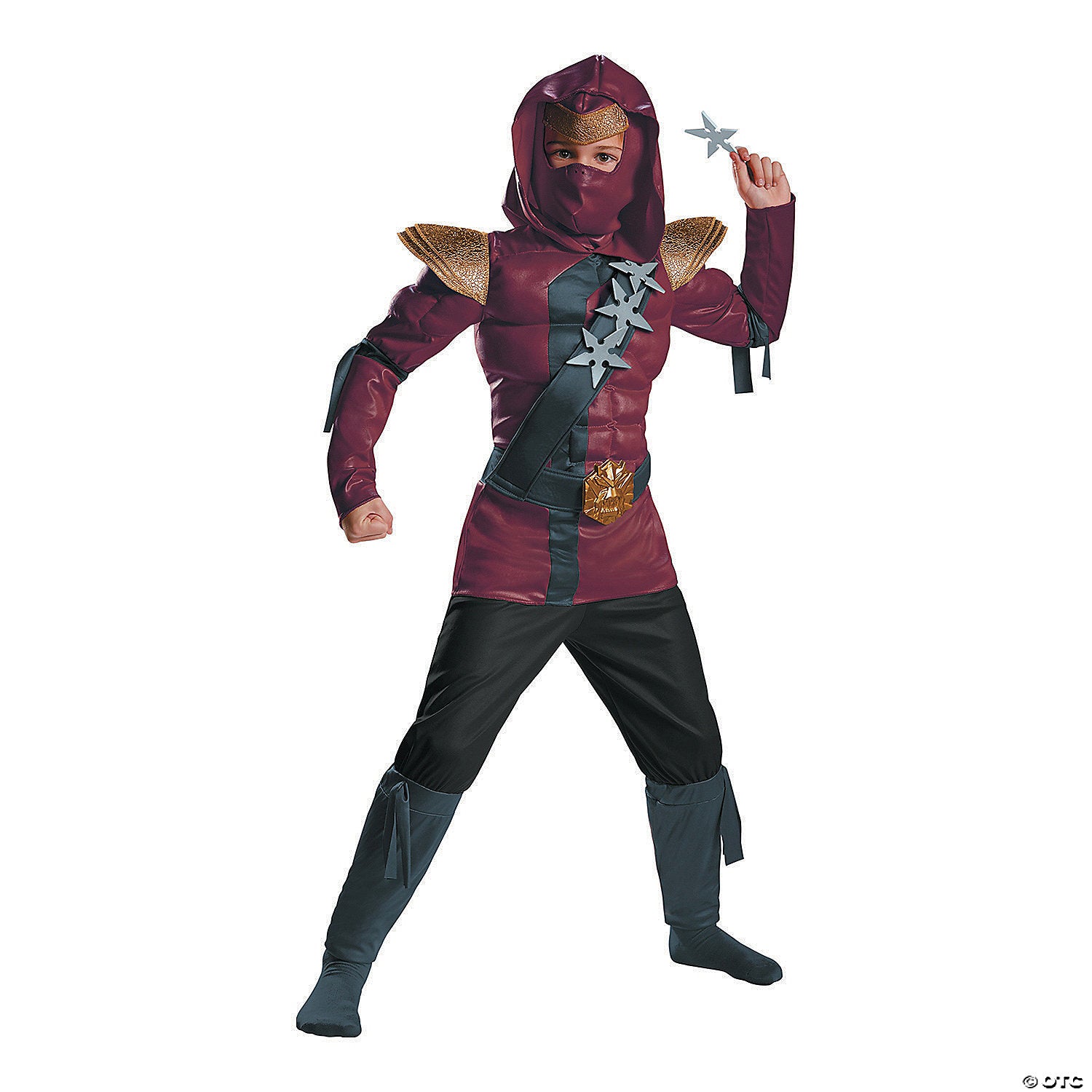 kid s muscle red fire ninja costume small~dg97859l