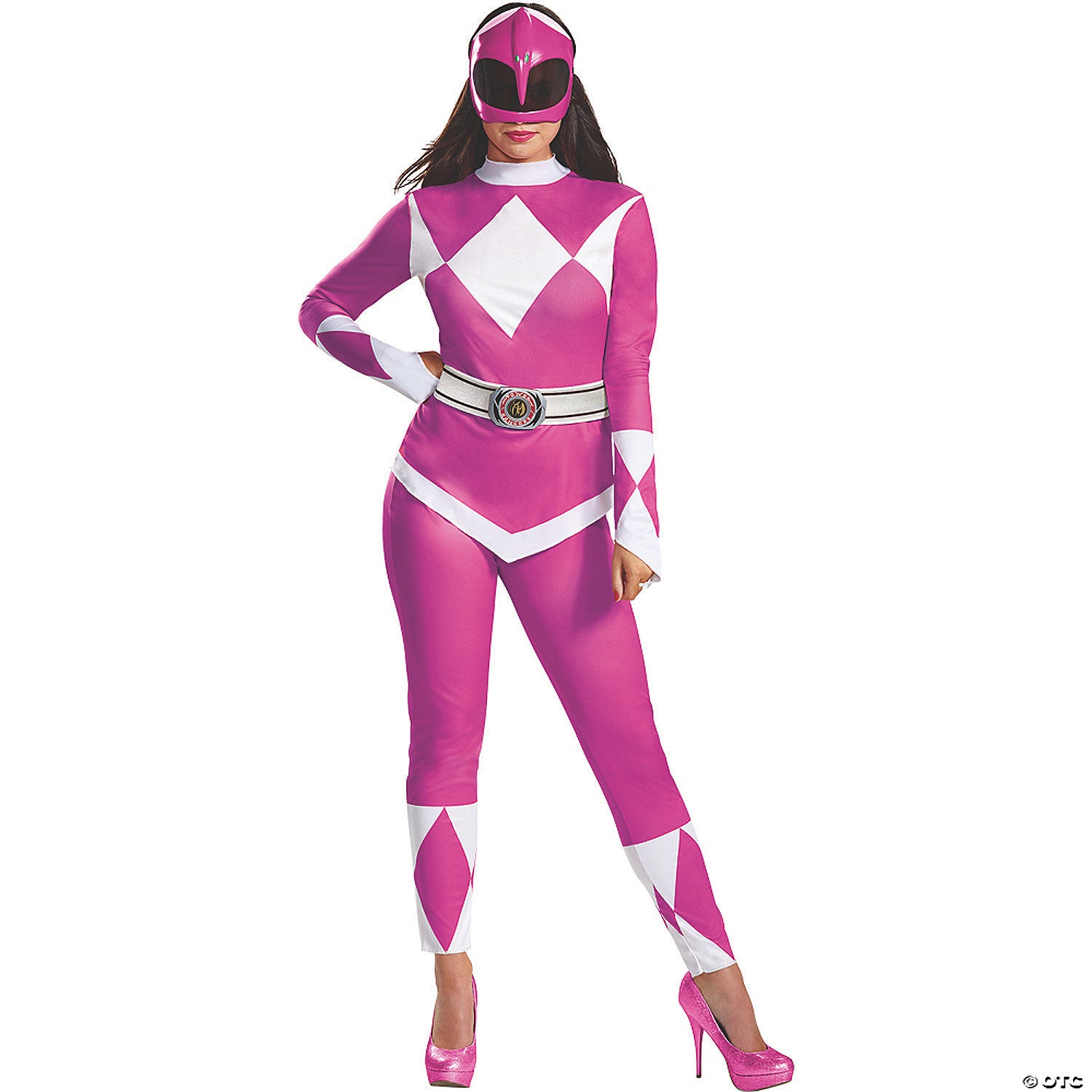 women s deluxe mighty morphin pink ranger costume xxl~dg67333f-a02