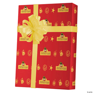 nope& 8482 jupiter s claim red & yellow wrapping paper~masfus168