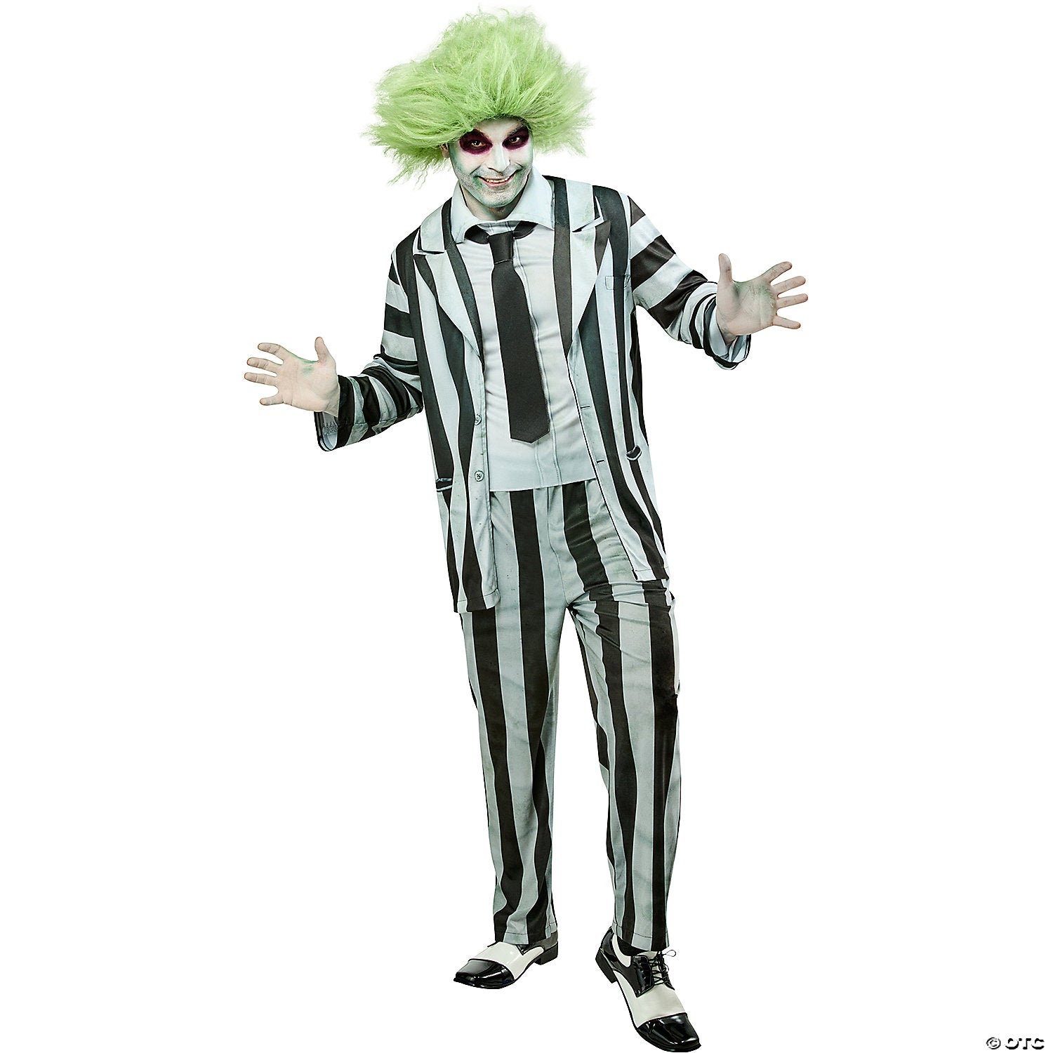 men& 8217 s beetlejuice& 8482 black & white beetlejuice costume large 42 44~ru1001333lg