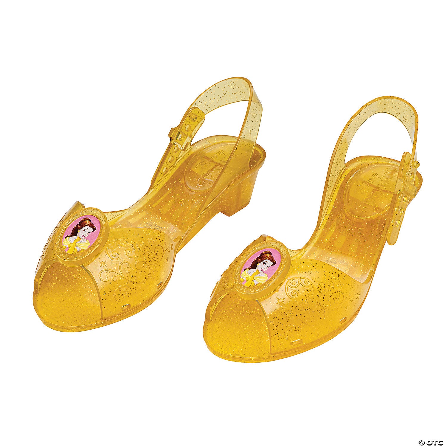 girl s disney s beauty & the beast belle jelly shoes size 11 12~dg158079