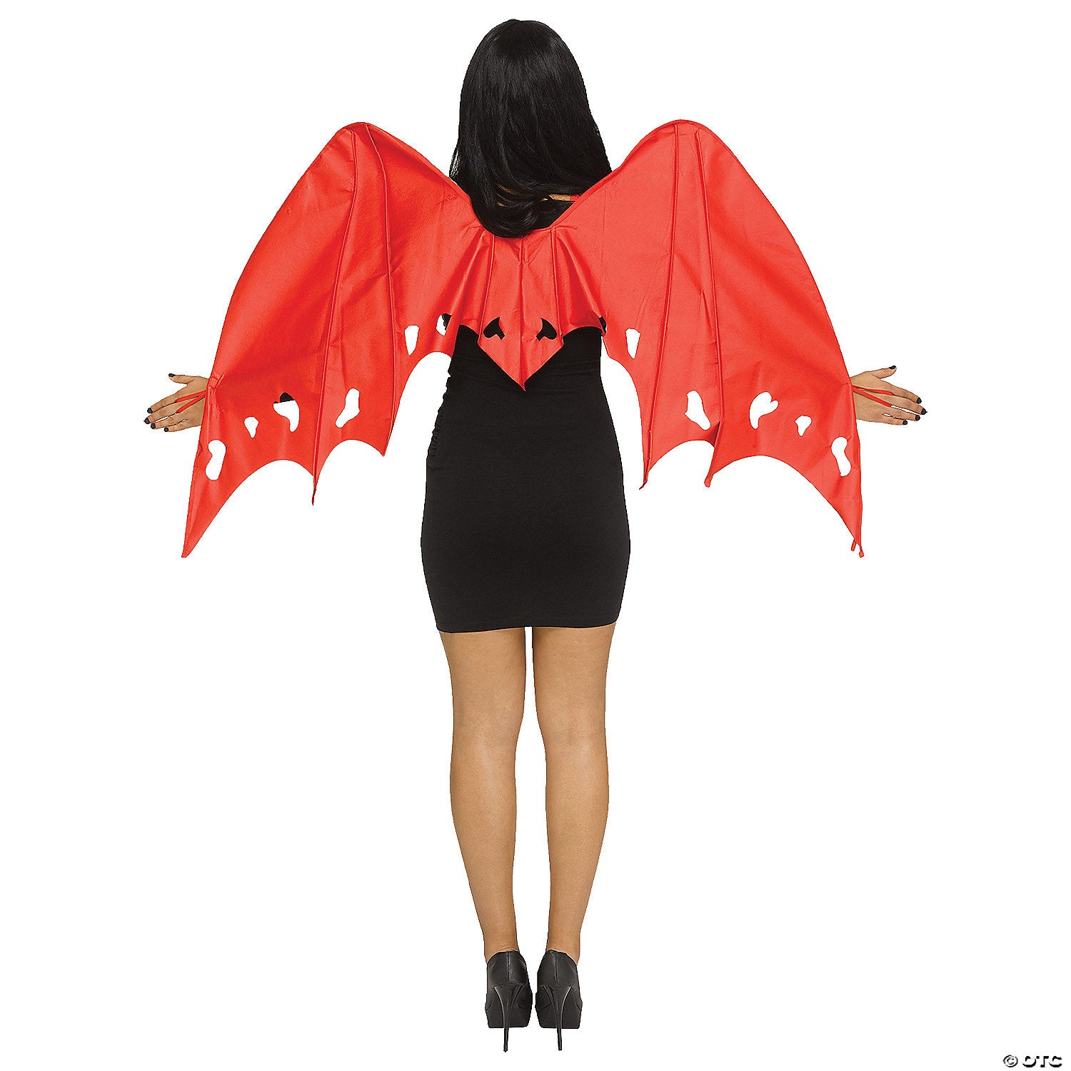 adults red satin wings~fw96924rd-a01