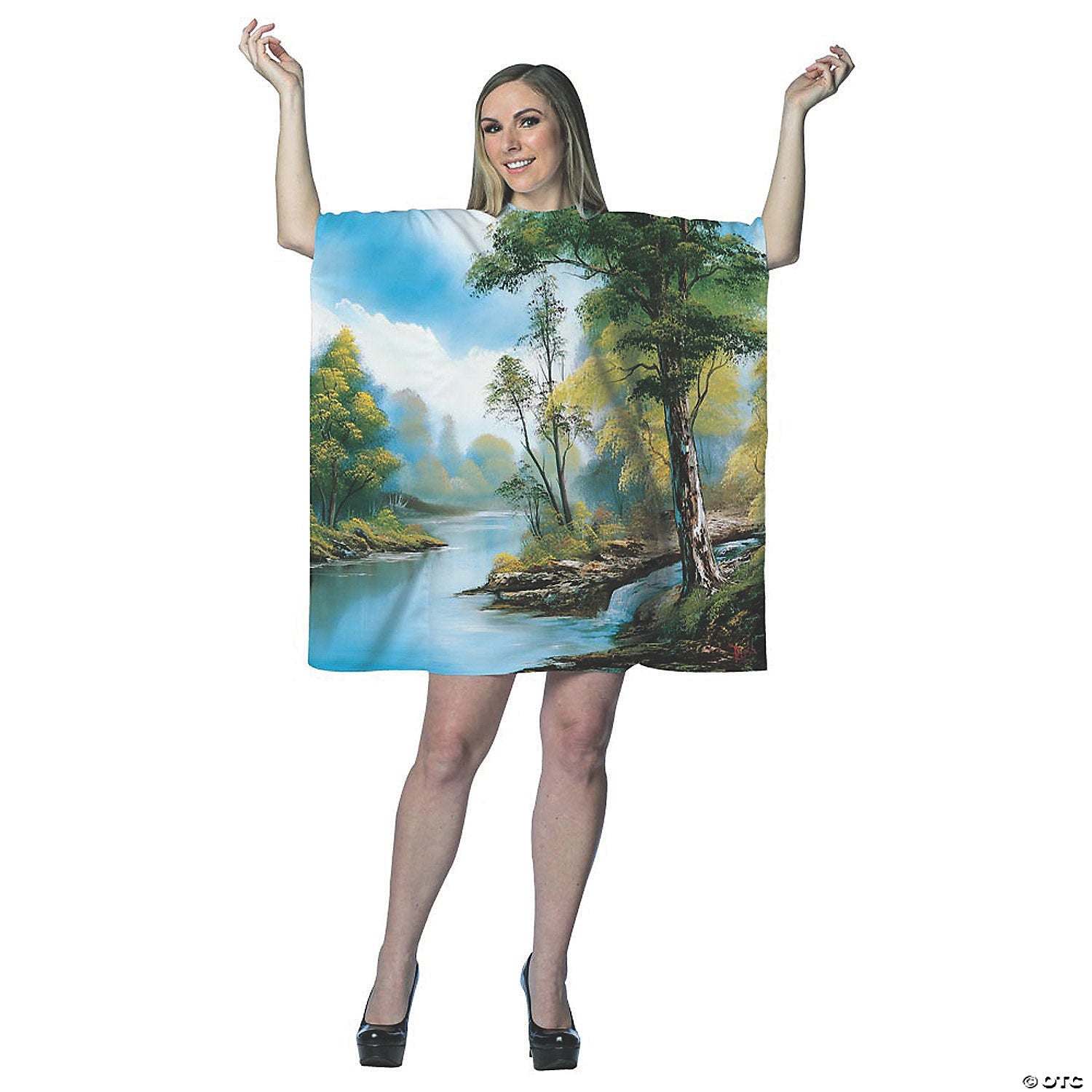 women s bob ross painting dress standard~gc3816