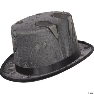 adults black tattered top hat~ur29865-a01