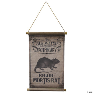 26 rigor mortis rat canvas hanging sign halloween decoration~ss45978