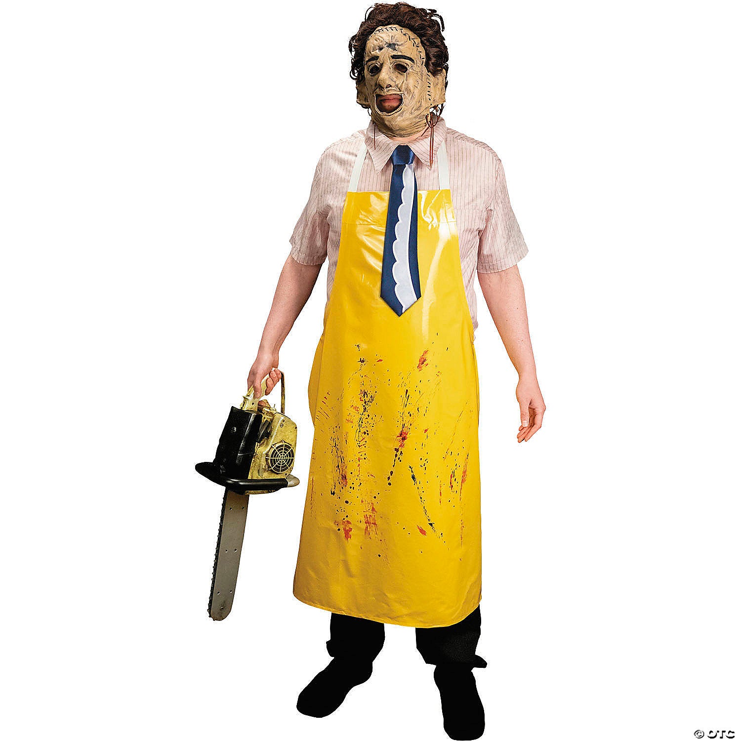 adults the texas chainsaw massacre& 8482 leatherface mask & costume set large~mattrl101