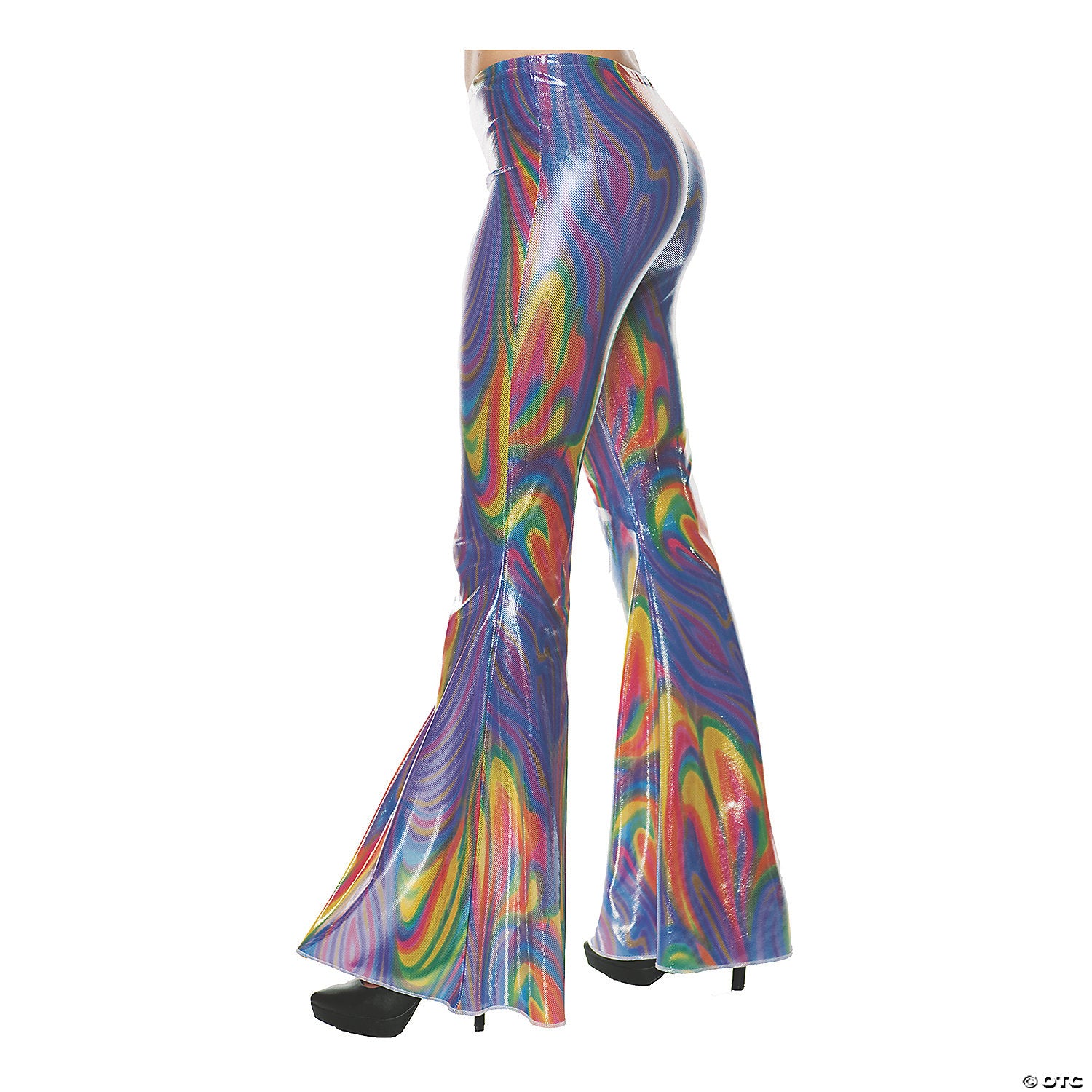 women s 70 s swirl bell bottom pants extra large~ur29423lxl