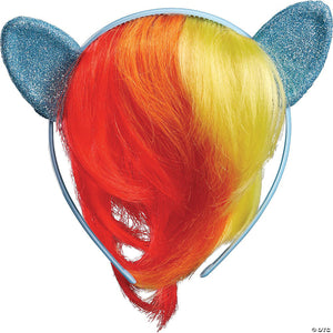 kid s my little pony rainbow dash headpiece with hair~dg22847-a01