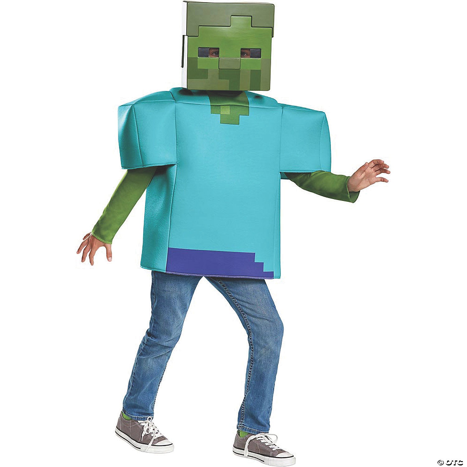 kid& 8217 s classic minecraft zombie halloween costume small~dg67678l