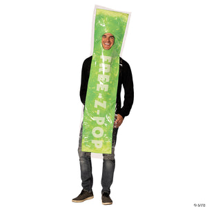 adults green free z pop ice costume~gcr1359