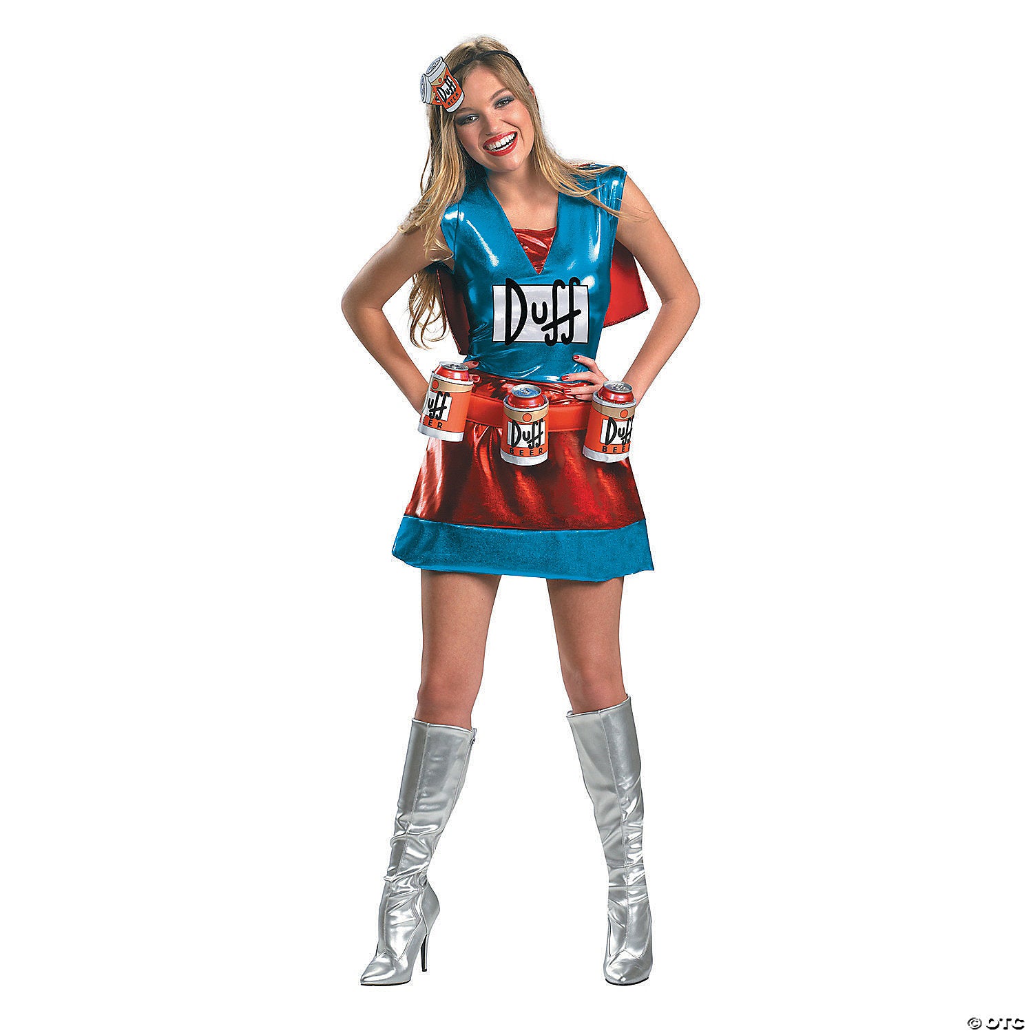 women& 8217 s deluxe the simpsons& 8482 duffwoman costume small~dg27896n