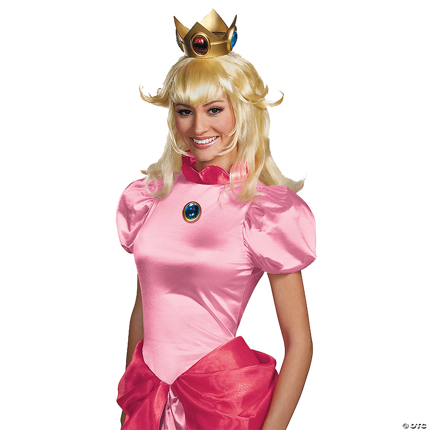 adults super mario bros & 8482 princess peach wig~dg73805
