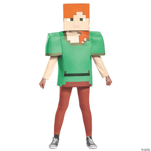 kids classic minecraft alex costume large~dg65648g