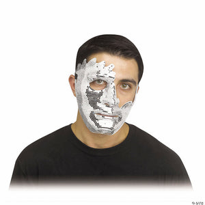 adults halloween mirror pieces cracked half mask~fw95303