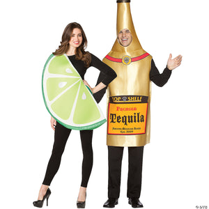 tequila bottle & lime slice co~gc427