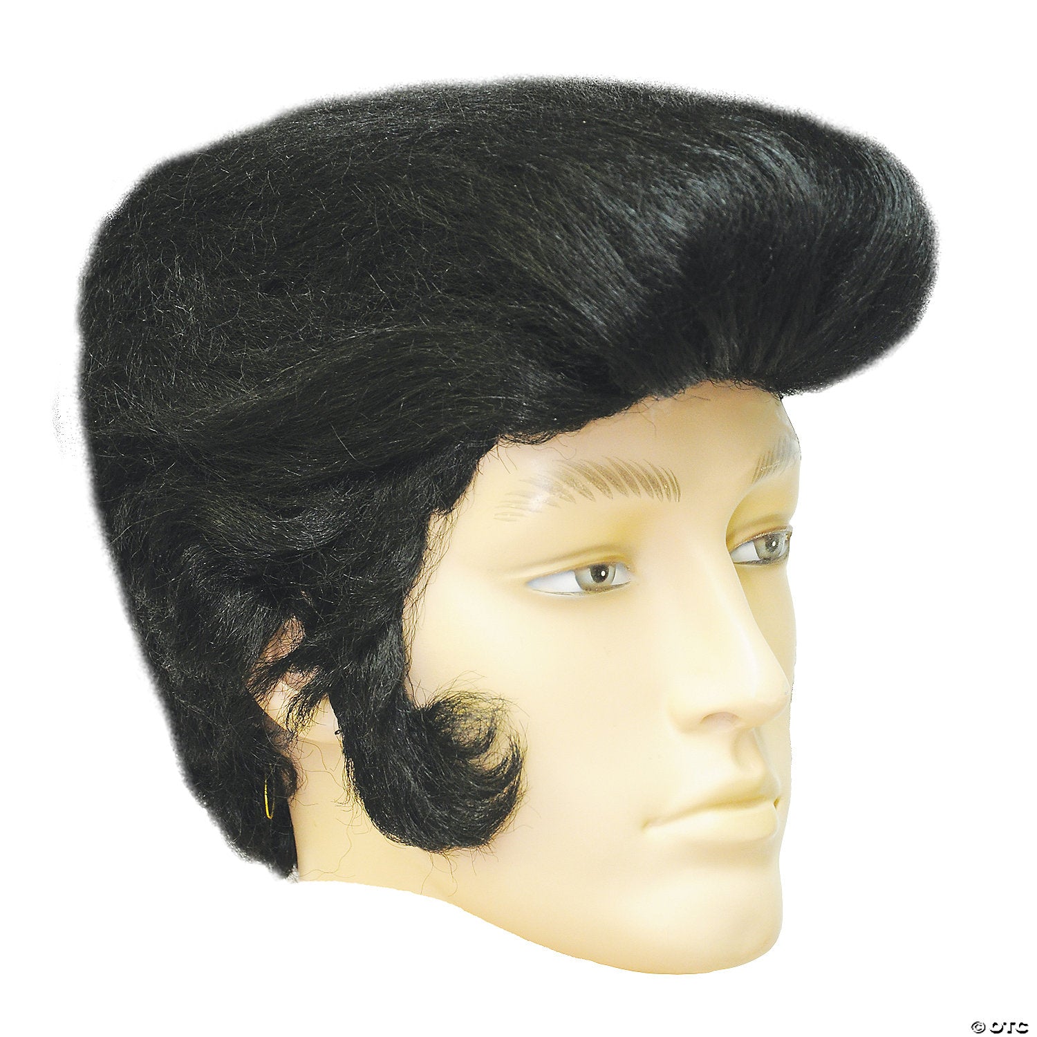 special bargain 50 s rocker wig black~lw17bk
