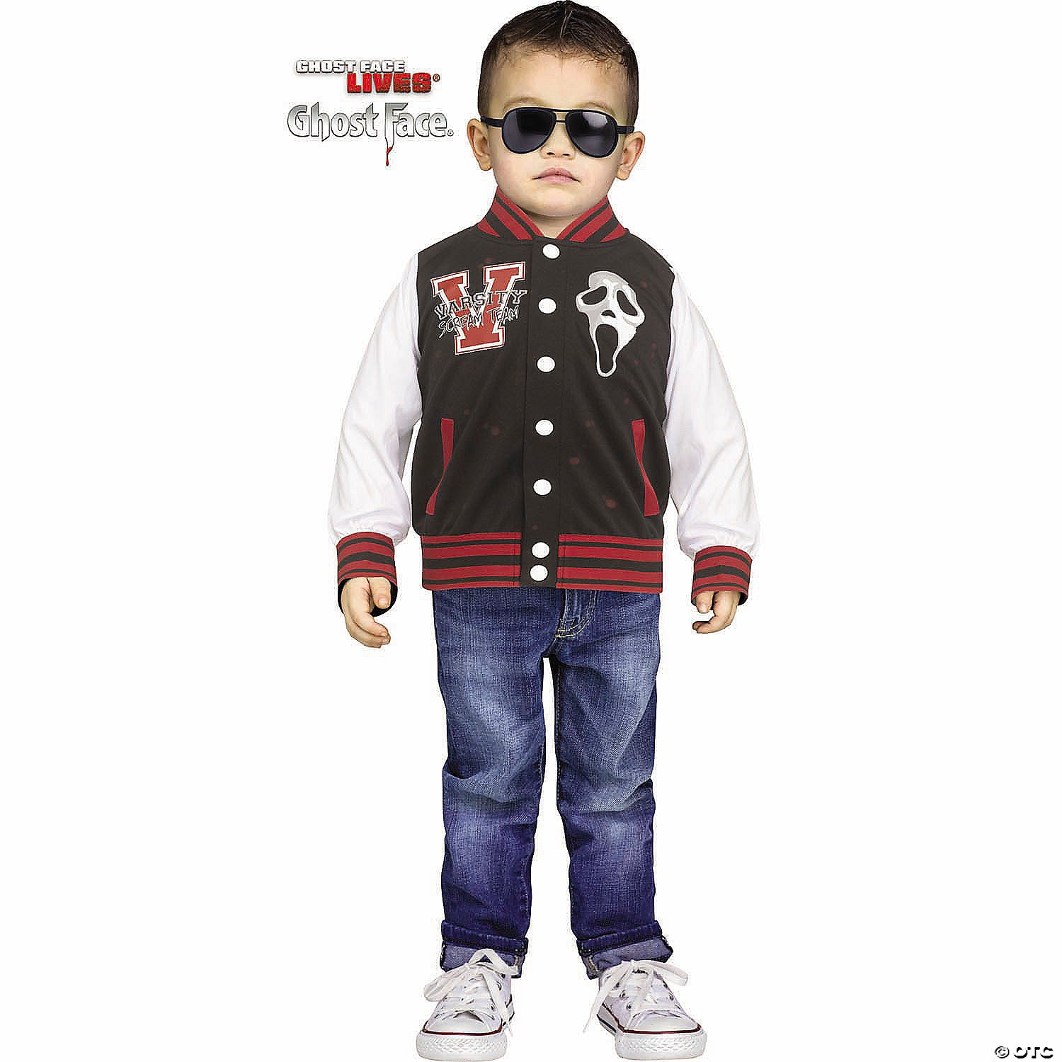 toddler scream& 8482 scream team varsity jacket with ghostface costume extra large 4 6~fw134131xl