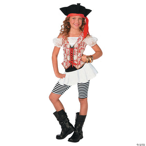 girl& 8217 s swashbuckler pirate costume large~lf4007lg