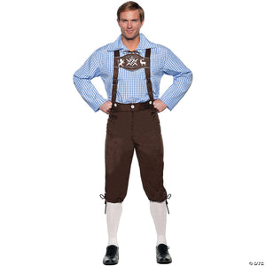 deluxe lederhosen brown adult costume~ur30553