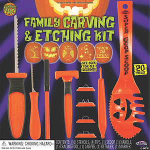 pumpkin carving set with etching kit~fw94655