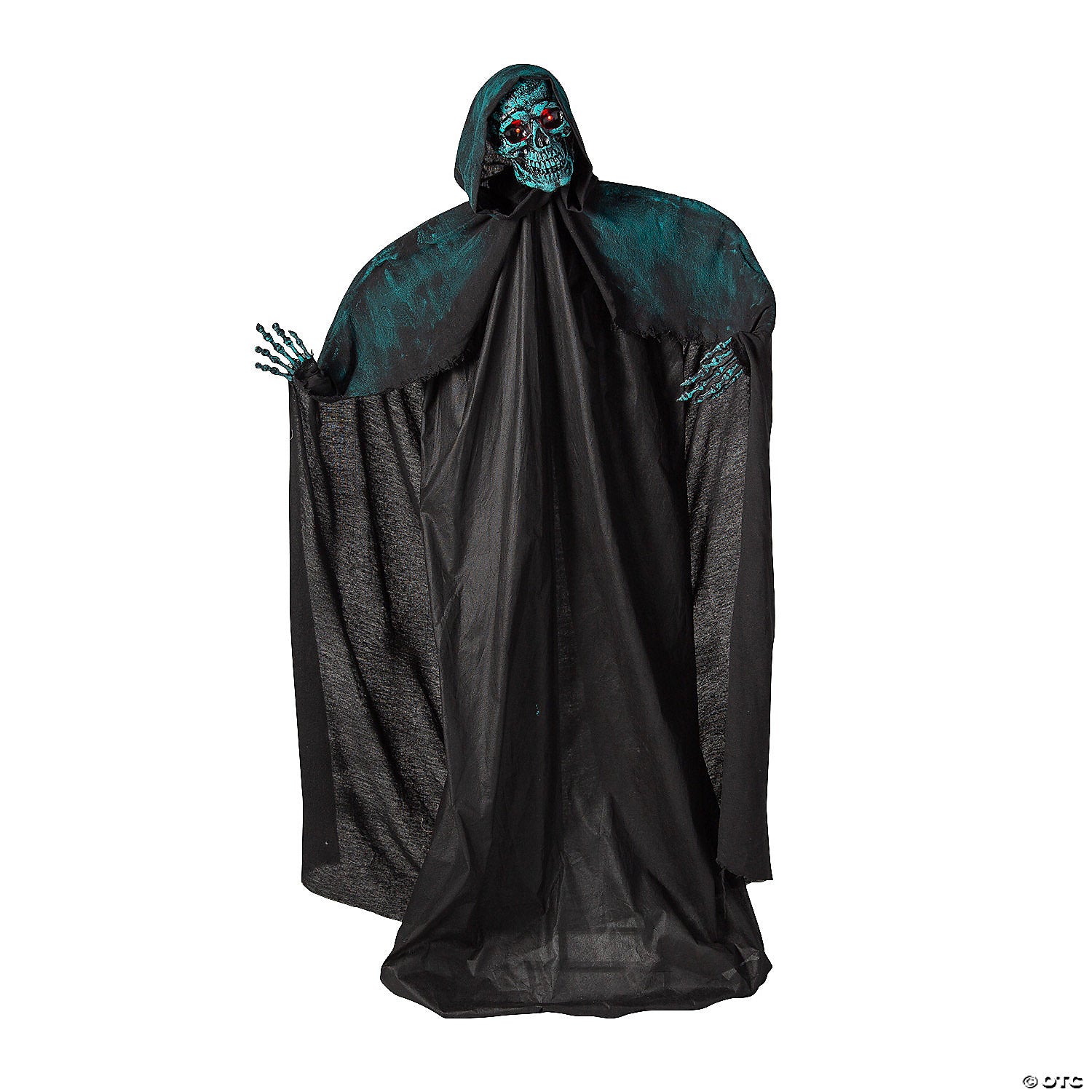 2 ft animated standing skeleton of death plastic statue~atc00134-a02