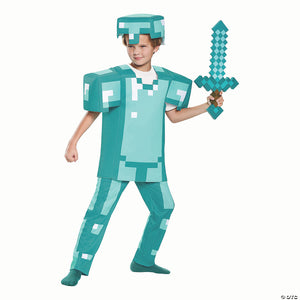 kids deluxe minecraft armor costume large~dg65662g