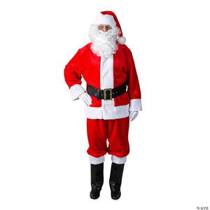 adult men& 8217 s 10 piece deluxe plush santa suit costume large~ae599lg-a02