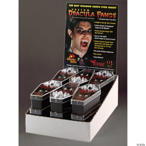 dracula fangs display 12 pairs~fhd01md