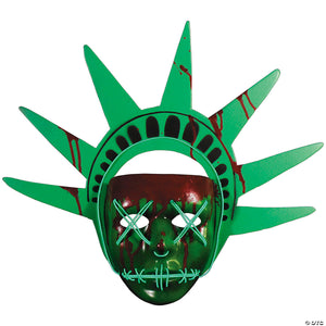 adults the purge& 8482 lady liberty light up mask~mabzus100