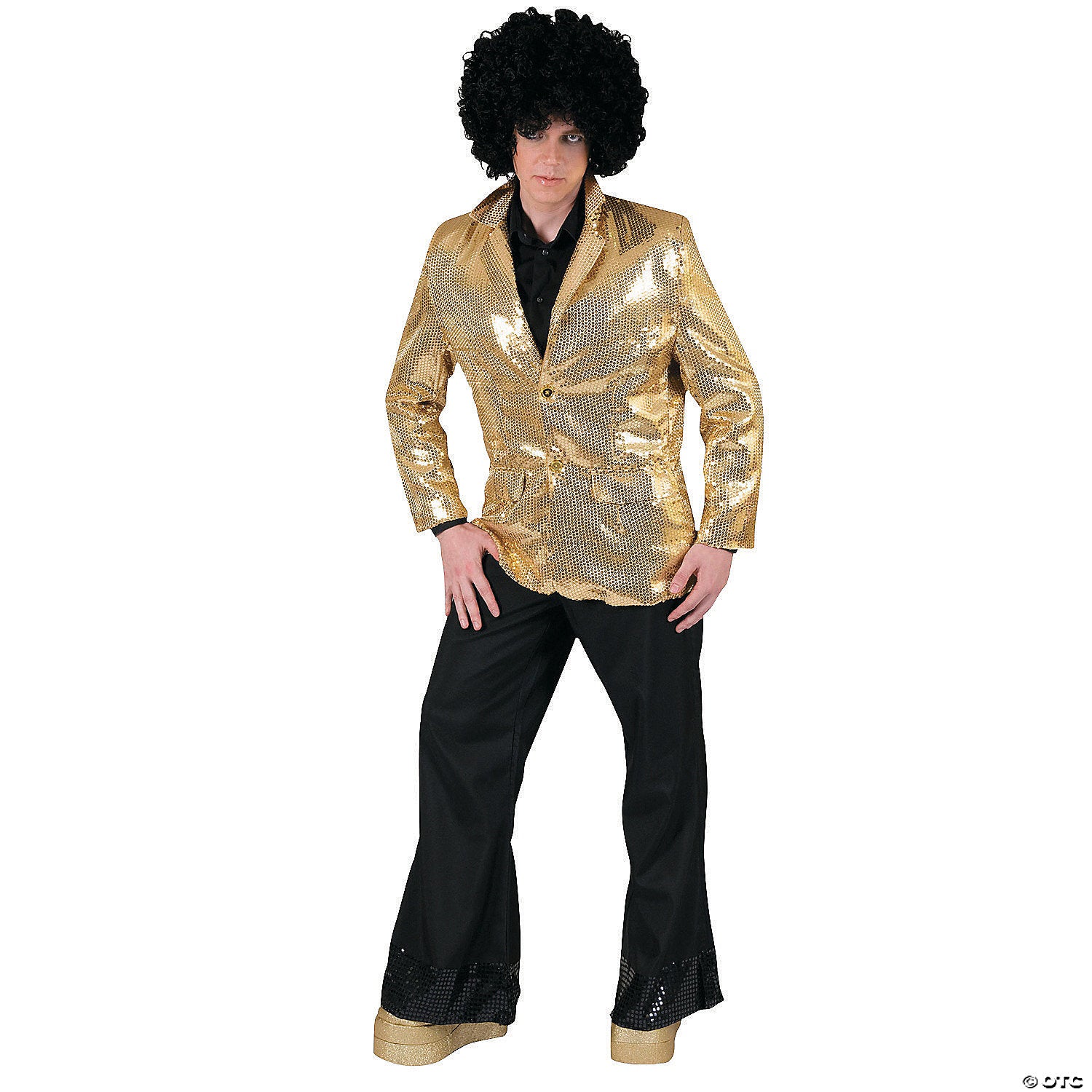 men& 8217 s gold disco jacket costume standard~ff782701