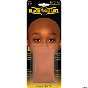 dark brown latex bald cap~dfbll024