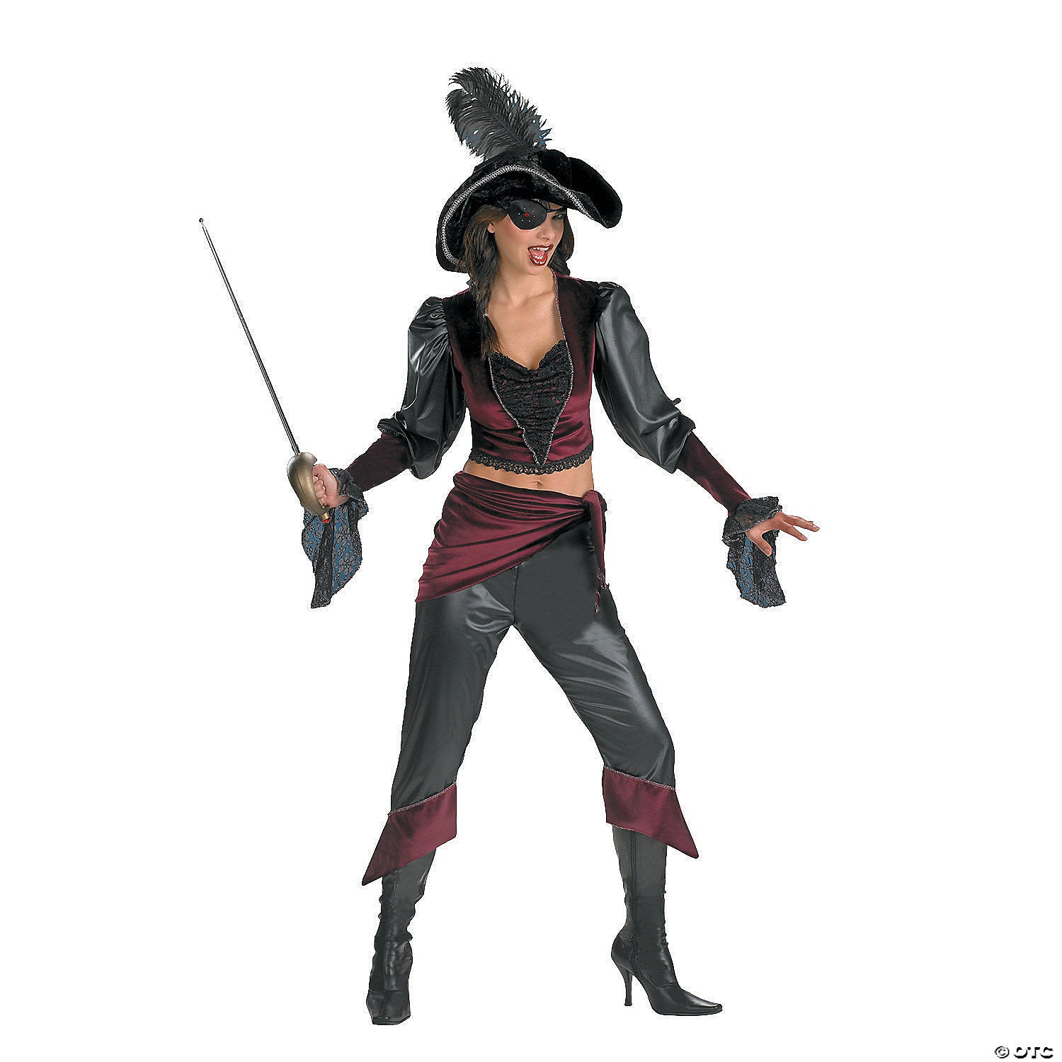 women& 8217 s buccaneer beauty costume large~dg521