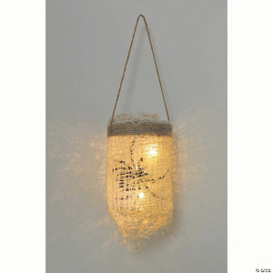 light up swamp lights with black spider halloween decoration~fw96079