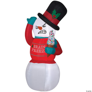 72 blow up inflatable shivering snowman outdoor yard decoration~ss114142g