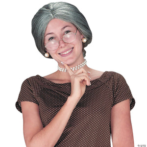granny wig for women grey~fw9259