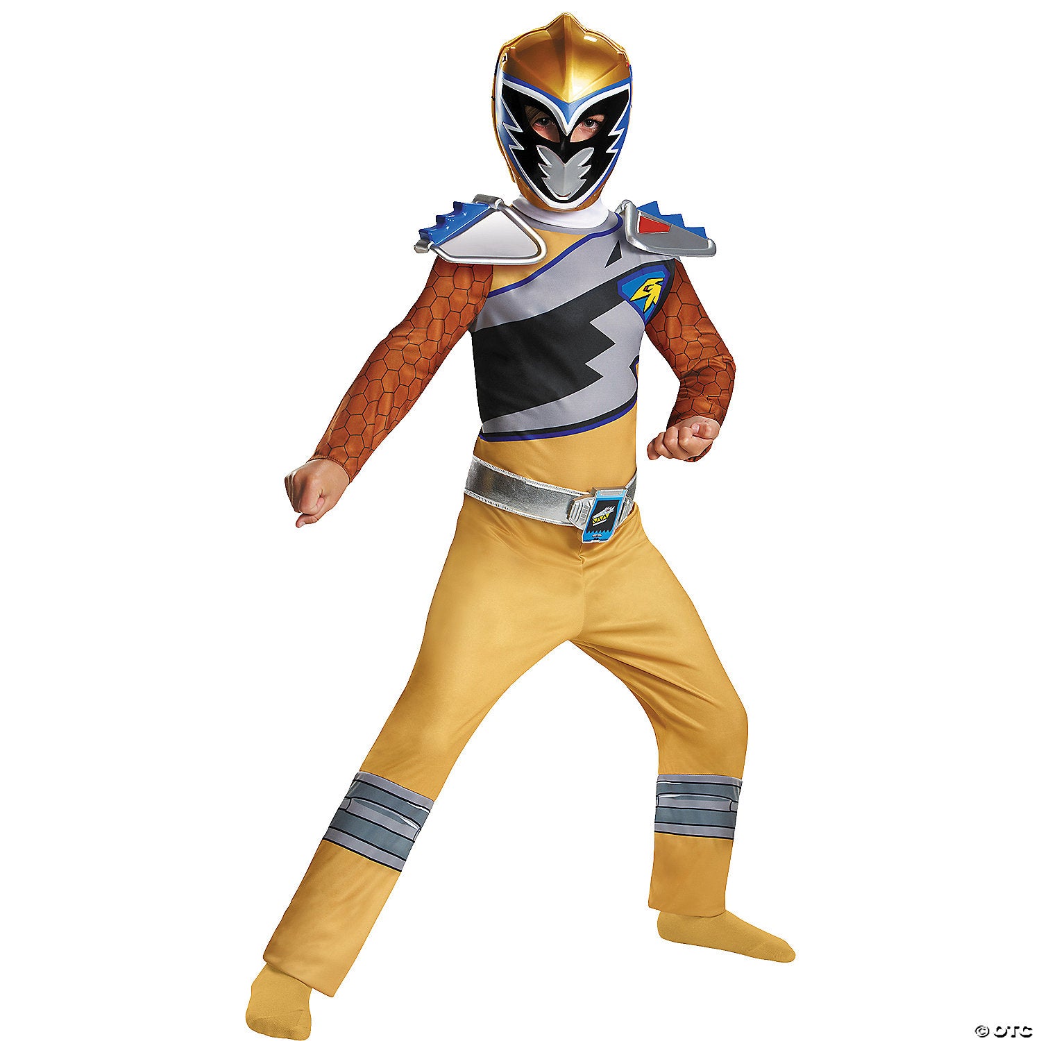 boy s mighty morphin power rangers& 8482 gold ranger dino charge costume~dg82763k