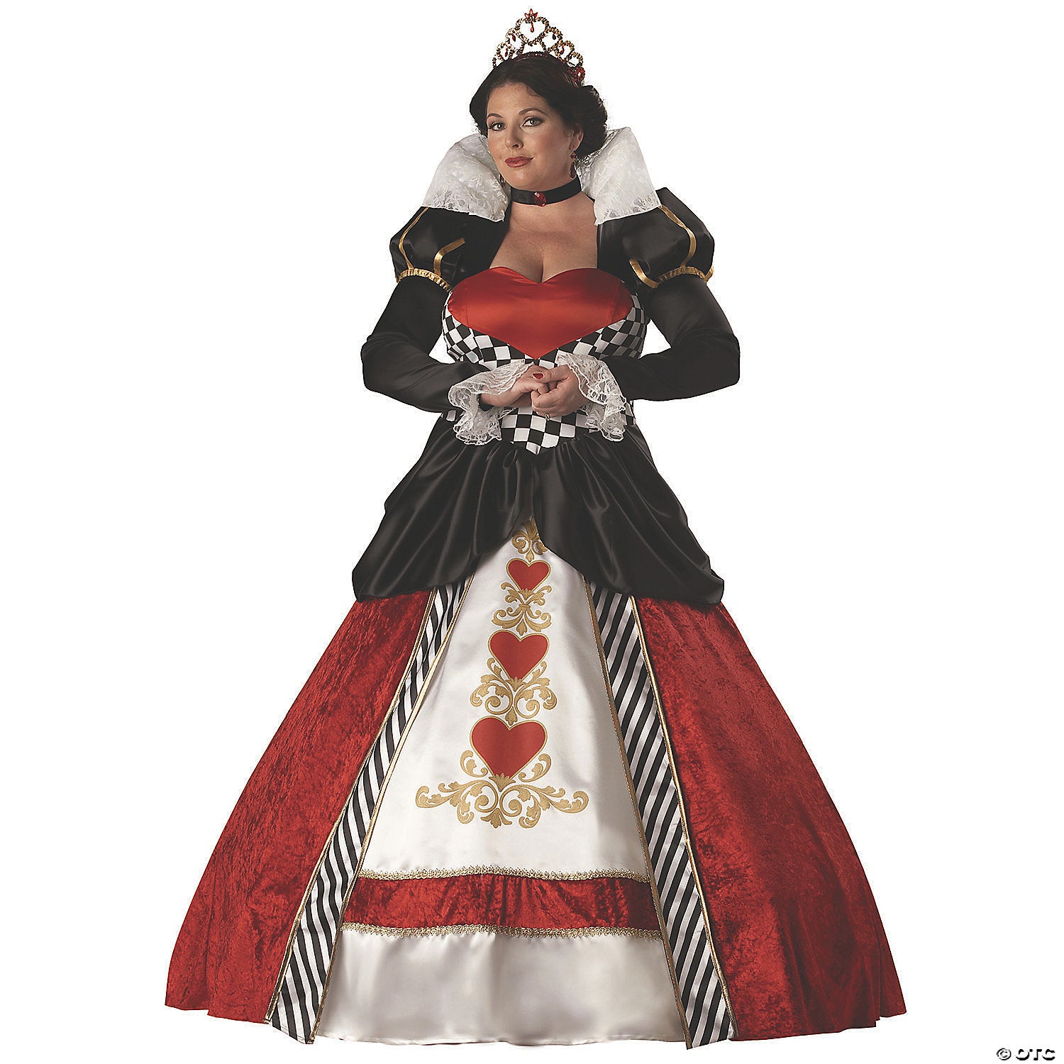 women s plus size queen of hearts costume xxxl~ic5017xxxl