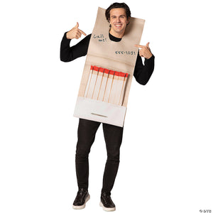 adults book of matches costume~gc2160