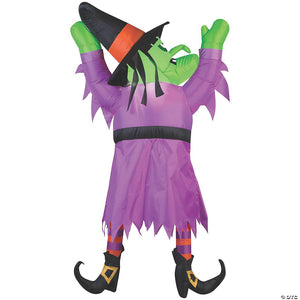 60 blow up inflatable hanging witch outdoor halloween yard decoration~ss70772g