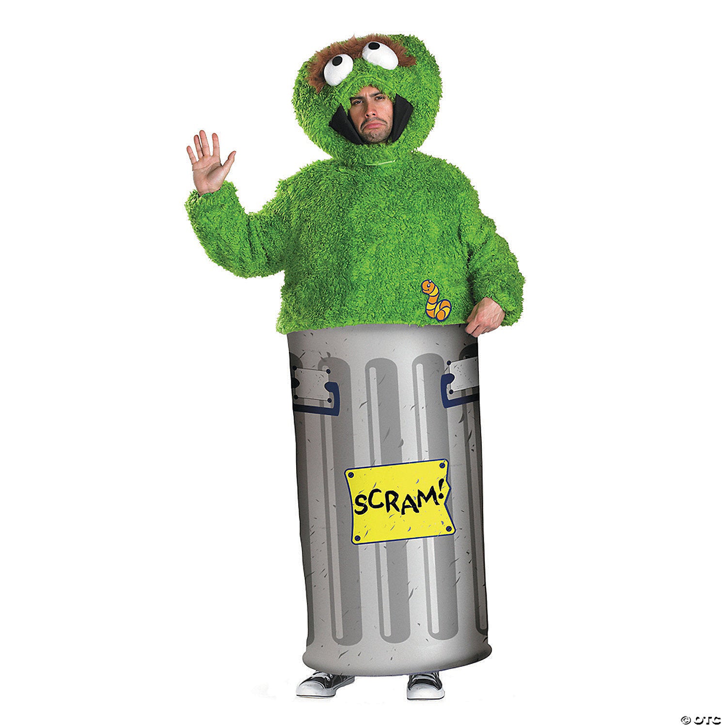 men s retro oscar the grouch costume sesame street~dg50070d