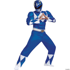 men s classic muscle mighty morphin power ranger blue ranger & 8211 plus~dg79731c-a02