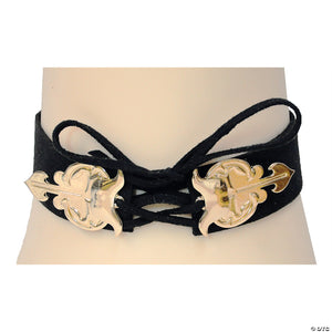 satin choker with ornate clasp~glh180084